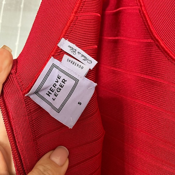 Herve Leger red Dress - Picture 5 of 13